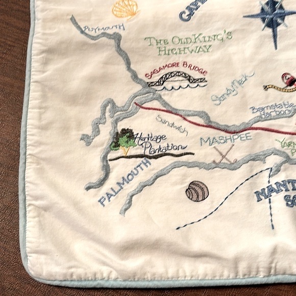 Cape Cod Embroidered Landmarks Pillow Cover only - Picture 5 of 10